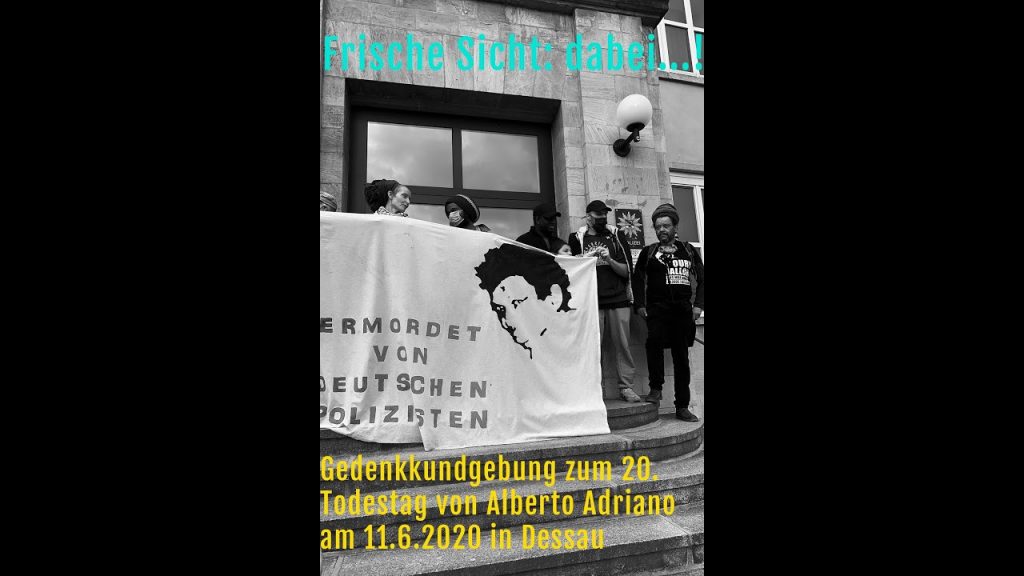 Frische Sicht: dabei...! "Demonstration No Justice, No Peace" in Dessau